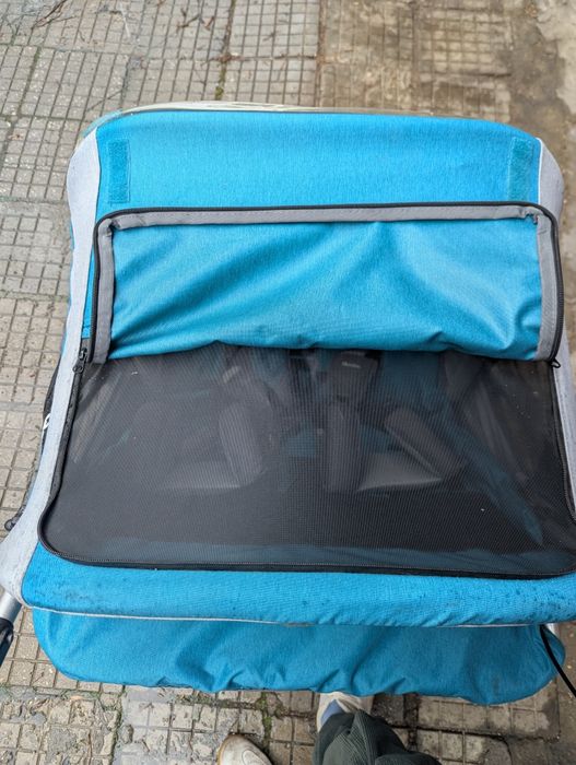 Байк трейлър, ремарке за колело за две деца - немска марка Qeridoo