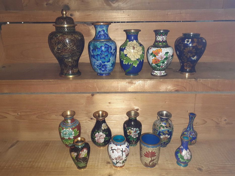 vaza cloisonne chinezeasca