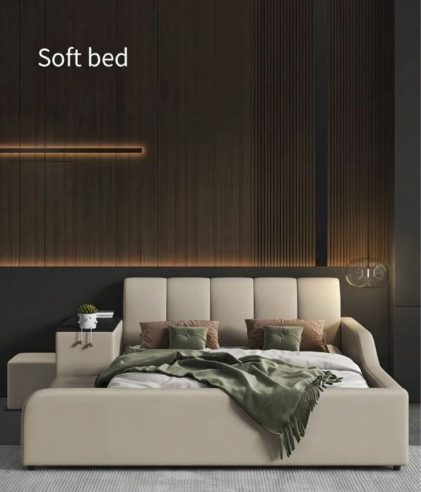 Premium детская кровать из натуральной кожи