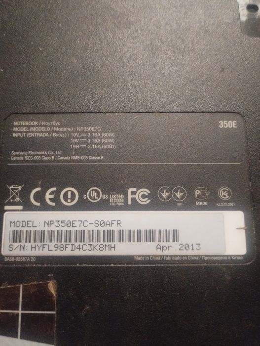 Laptop Samsung notebook