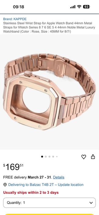 Curea metalica WatchBand™ Chronos