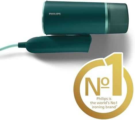 Нов Philips Ръчен Парочистач, 1000W, Лек и Компактен за Пътуване дрехи