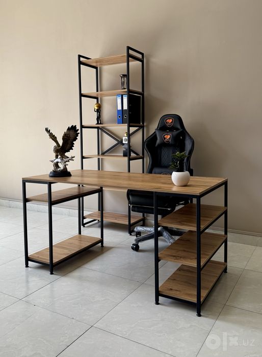 Стол в стиле лофт / stol parta loft uslubida