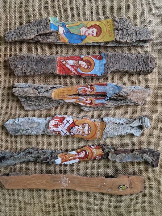 Picturi ortodoxe pe scoarta