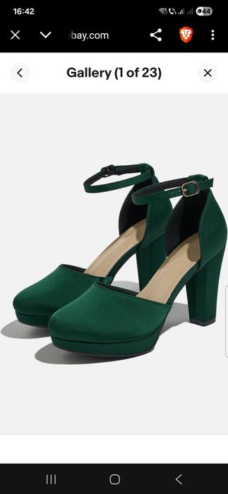 Pantofi cu toc înalt de satin