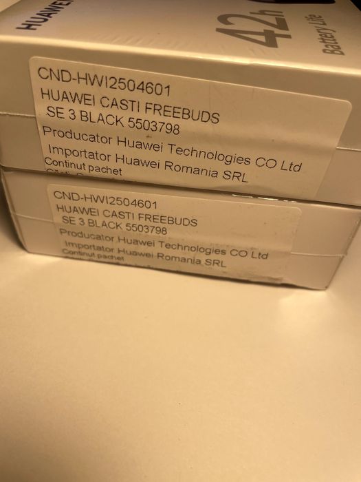 Căști wireless Huawei FreeBuds SE 3, negre – NOI, SIGILATE
