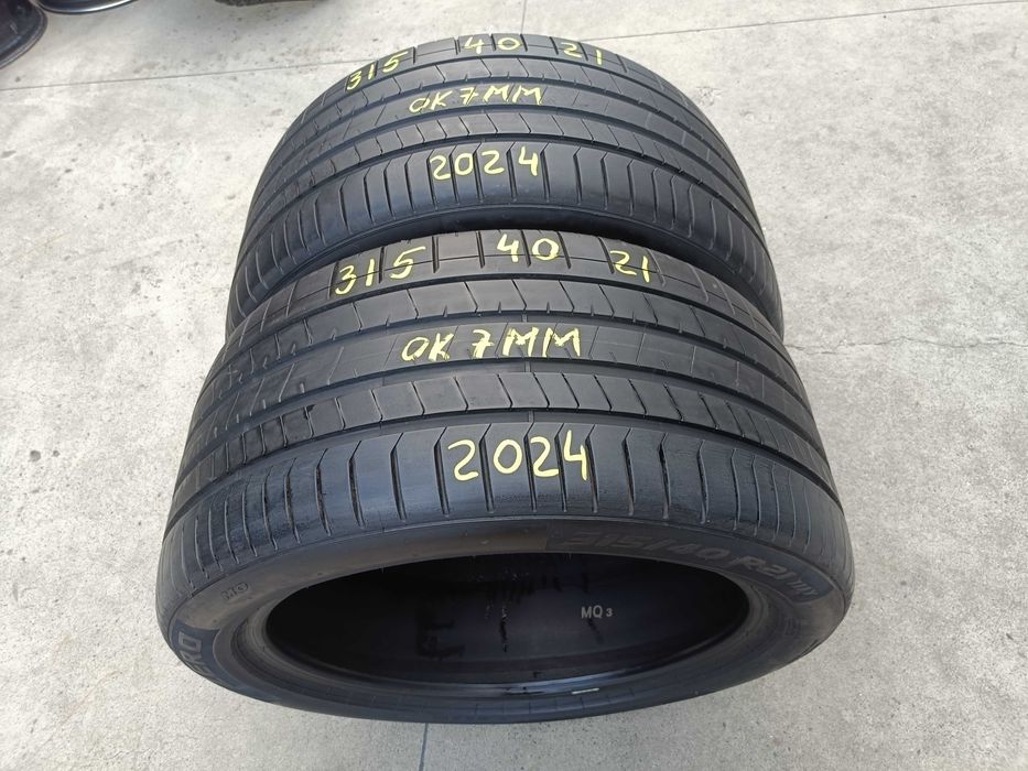 Doua anvelope vara 315 40 21 pirelli p zero pz4 MO profil de 7 mm dot 2024