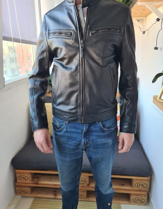 Geaca piele Mango