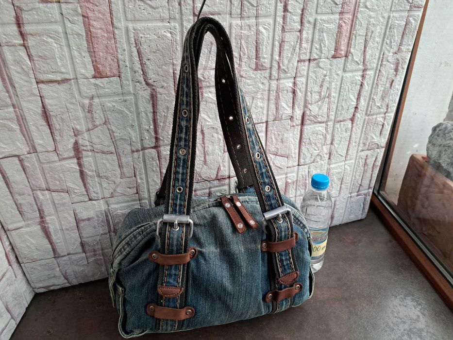 дамска чанта,дънкова торба- текстилна чанта