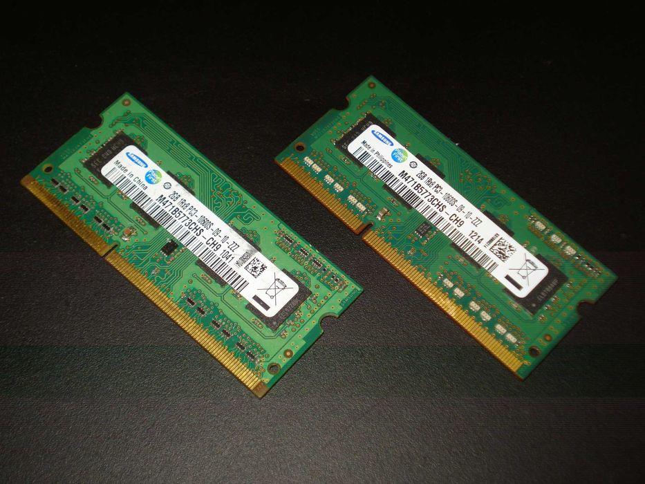 memorie ram samsung so-dim laptop 4gb 2x 2gb 1rx8 pc3 10600s 1333mhz