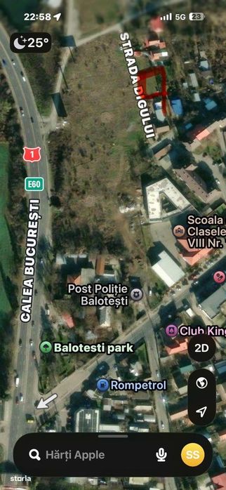 Teren intravilan de vânzare, 472mp, utilități incluse