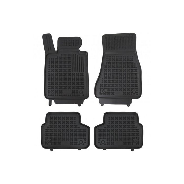 Set covorase auto din cauciuc BMW Seria 5 (G30/G31), 05.2017-, negru, presuri tip tavita, Rezaw 200726