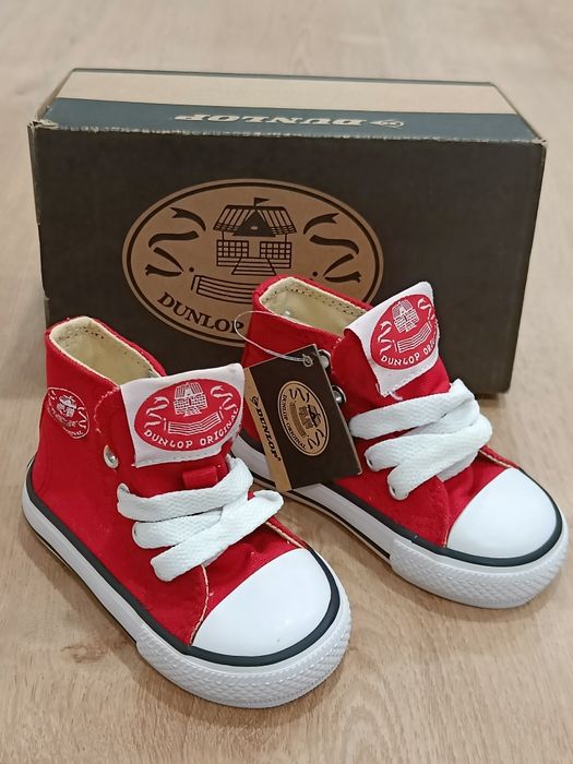 Pantofi copii Dunlop original canvas high Nr 19