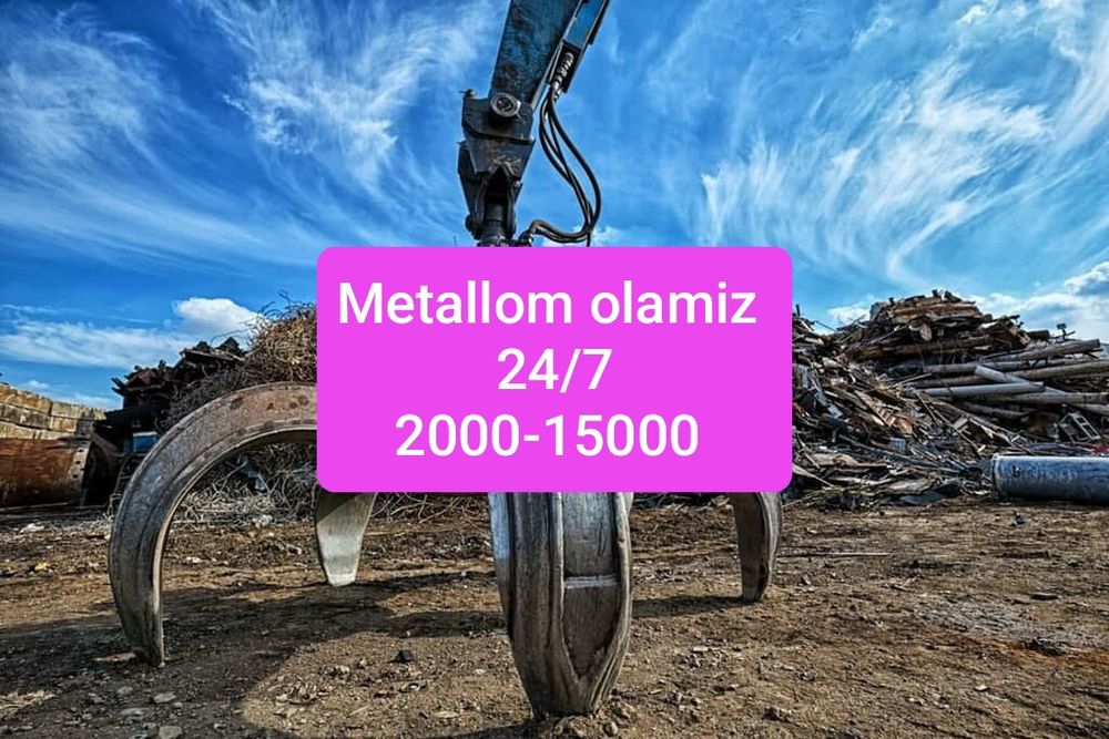 Metallom Olamiz 24/7 Pererabotka metalalom olib ketamiz