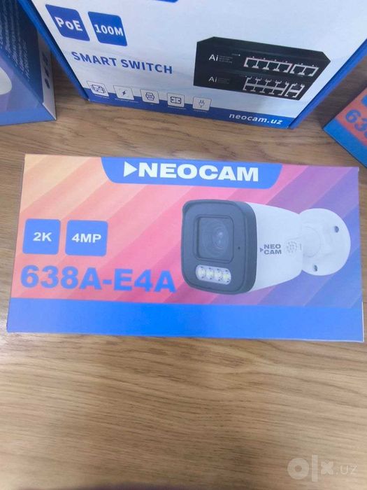 Акция! Полный комплект 4 камеры видеонаблюдения 4mp+nvr 16ch+POE(4+2)