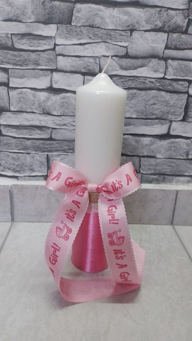 Lumanare botez fetite si baietei