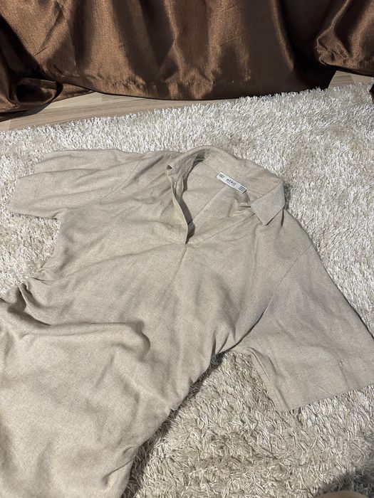 Бежова лятна къса рокля