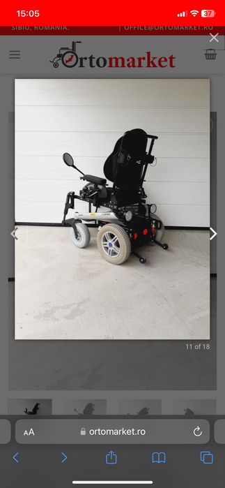 Cărucior electric invalizi cu oglinda – Otto Bock B500- Fără Transport