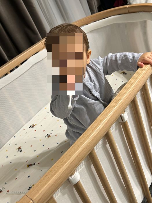 Stokke Sleepi Natural, set complet cu saltea și accesorii