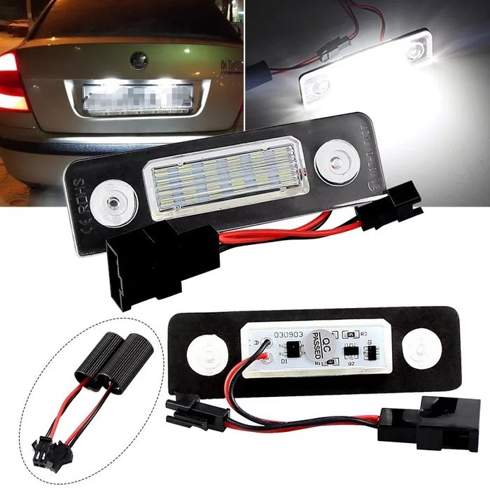 Lampi LED numar inmatriculare Skoda Octavia 2 Roomster