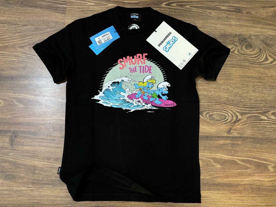 Мъжка тениска Dsquared2 Smurf The Tide Slim Fit