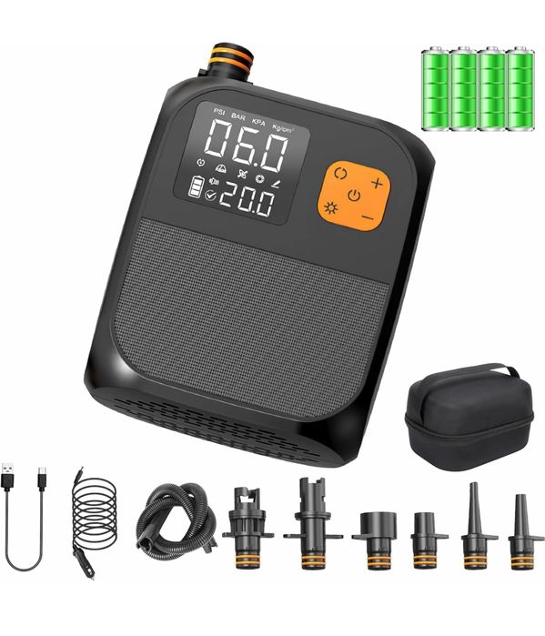 Електрическа въздушна помпа за кола, батерия, 25PSI