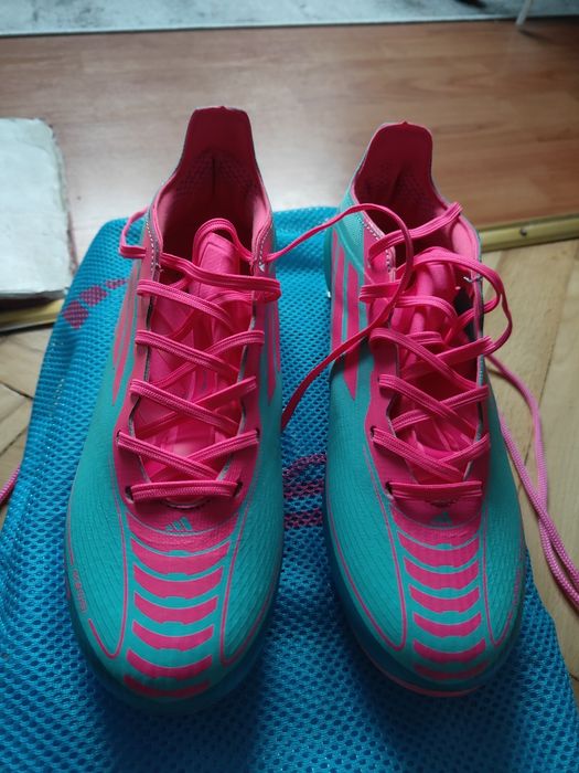 Ghete fotbal Adidas F50 MESSI AQUA/PINK