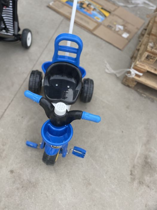 Tricicleta pentru copii cu claxon si control parental Police