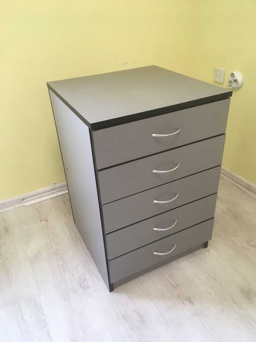 контейнер, мебелен, дървен с 5 чекмеджета   1 бр