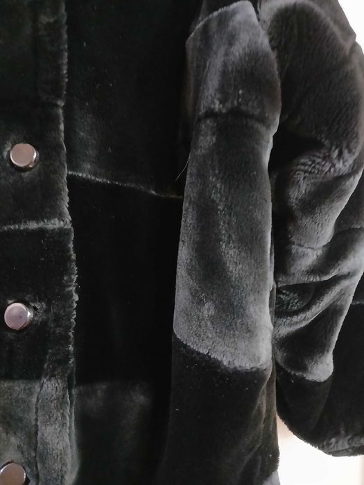 Haina neagra de blana sintetica