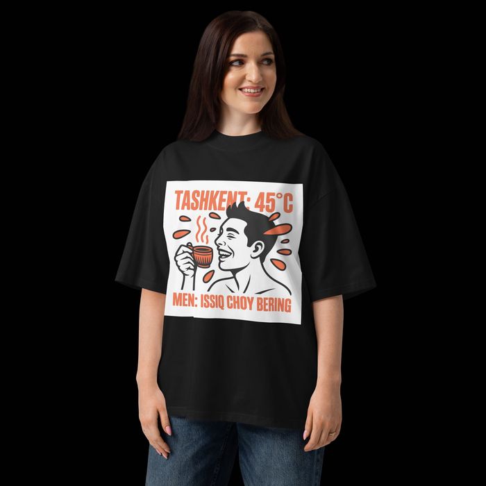 TOSHKENT 45°C — Premium Oversized Futbolka