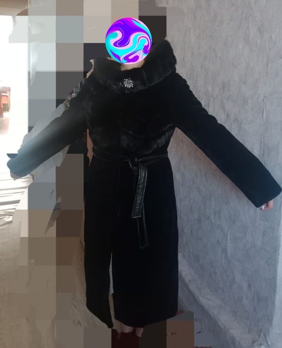 Шуба мутон-норка