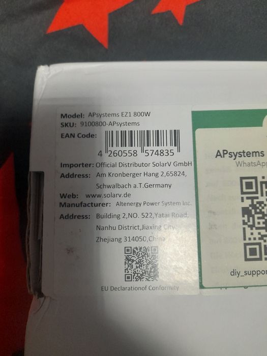 Invertor solar micro inverter EZ1-M 800W