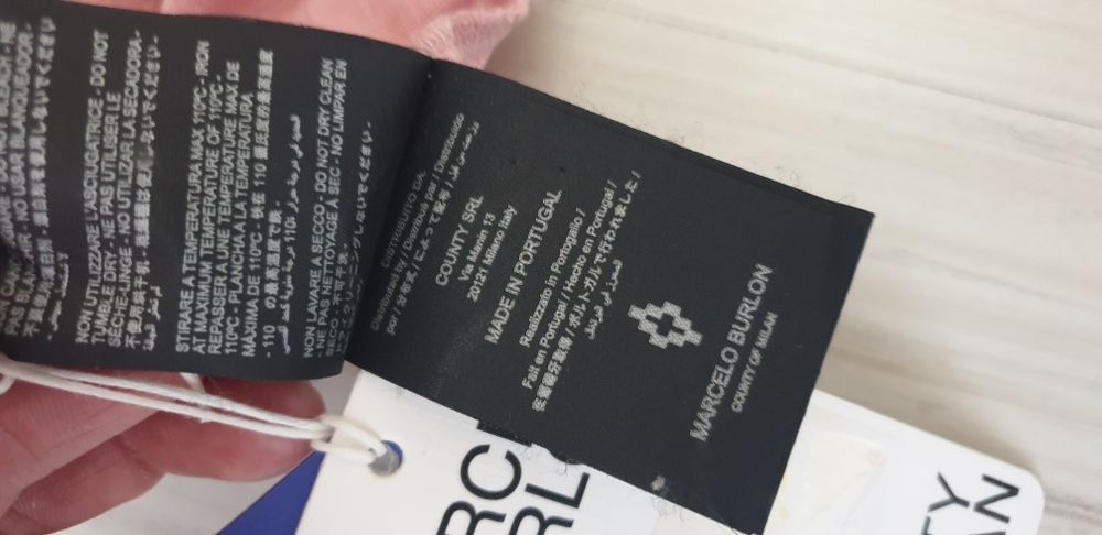 Marcelo Burlon Oversize  Womens Size S НОВО! ОРИГИНАЛ! Дамска Тениска!