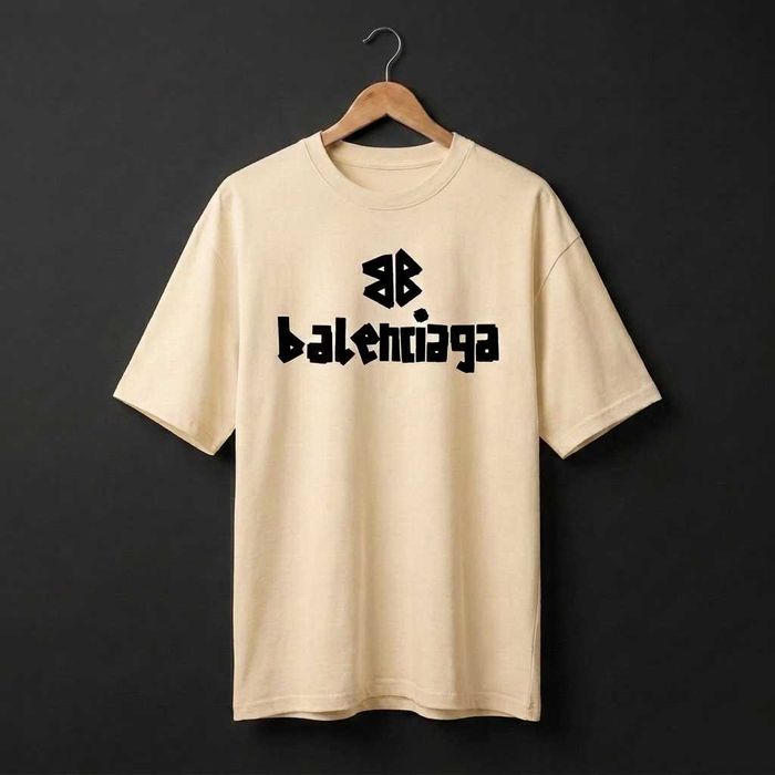 NEW! ОВЪРСАЙЗ тениски с BALENCIAGA принт - 2 МОДЕЛА в 6 цвята! Или поръчай с ТВОЯ идея!