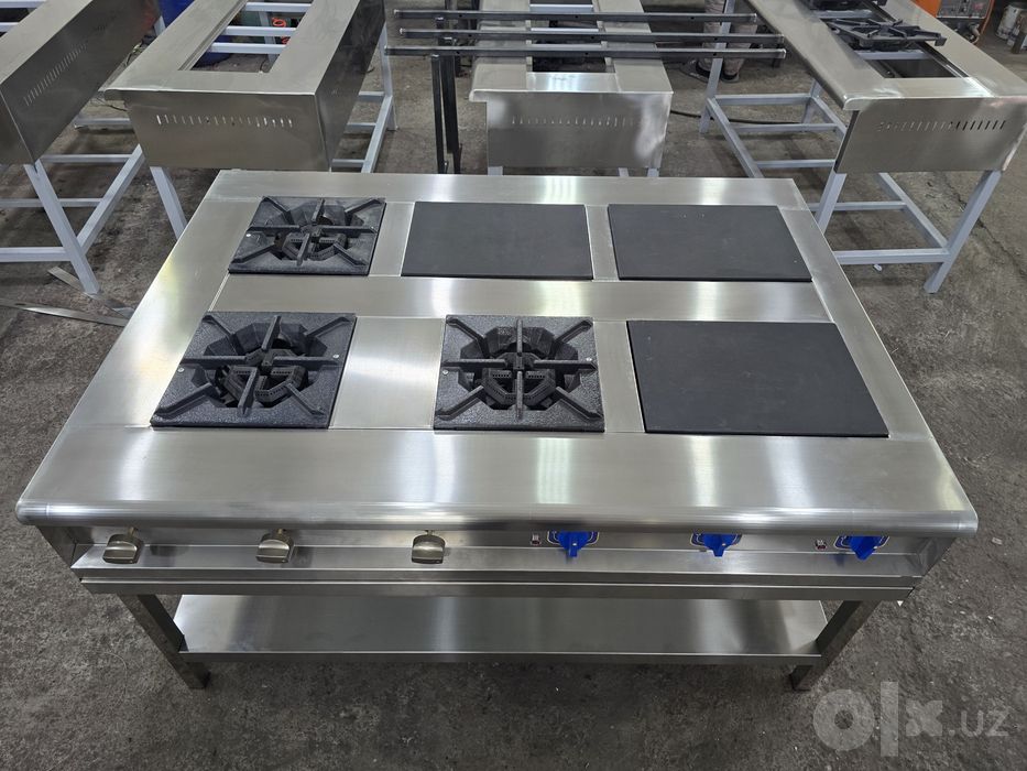 Эл+Газ плита 3+3 конфорка