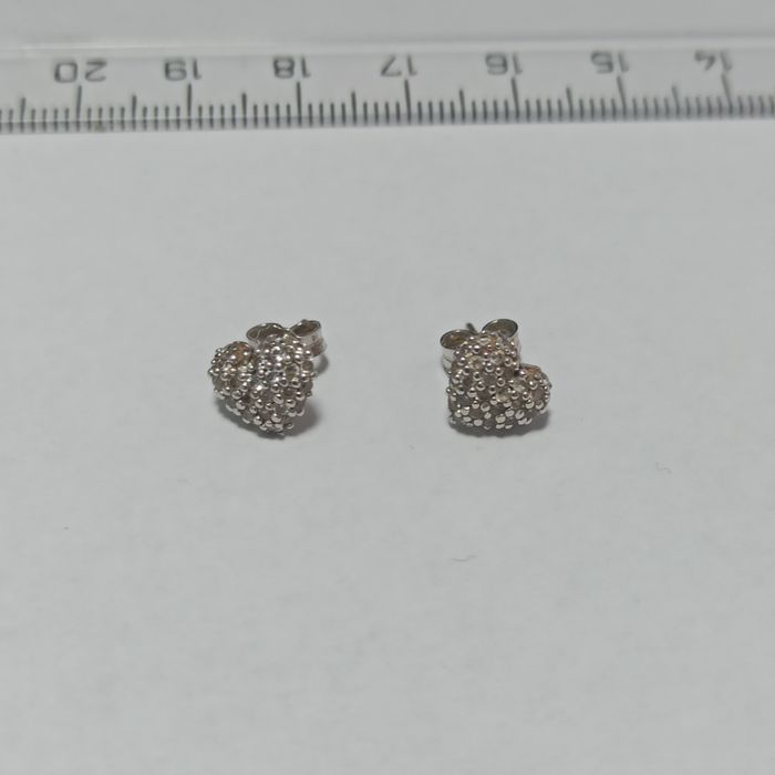 Cercei aur alb 14kt Amanet Canta