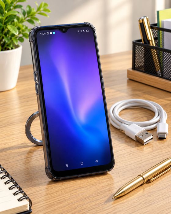 OPPO A9 2020 – 128GB, 4GB RAM, Marine Green, 48MP, baterie 5000mAh + husă cu suport BONUS + cablu USB-C incarcare rapida