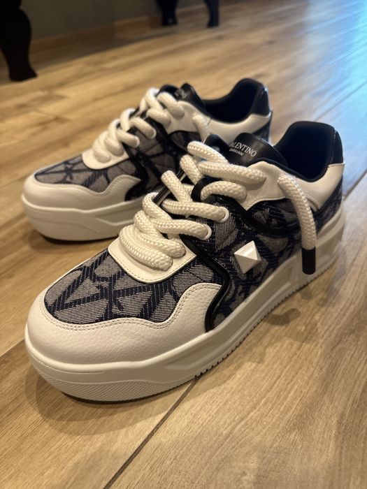 Valentino Garavani One Stud XL sneakers with denim