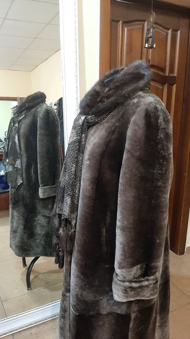 Шуба 54разм, новая мутон.
