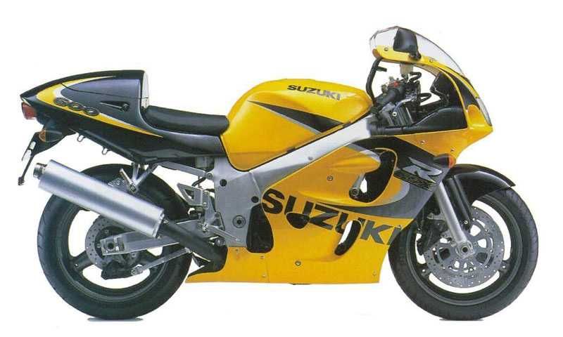 Стикери Сузуки GSXR 600 Srad 1999г.-2000г. лепенки Suzuki срад графики