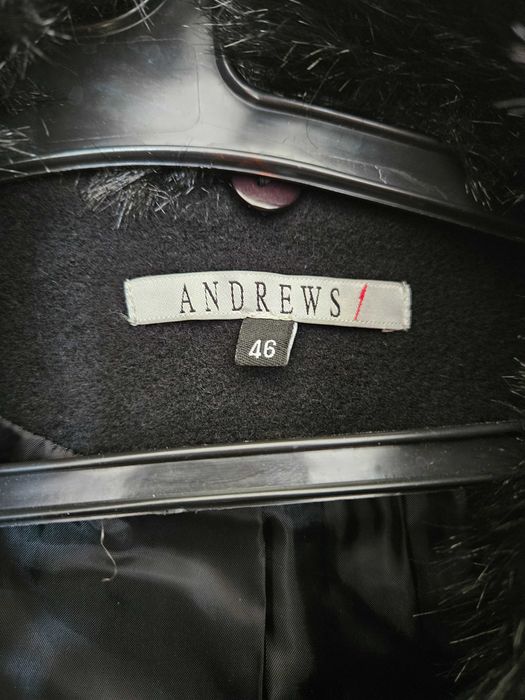 Дамско палто Andrews, 100% вълна, размер 46