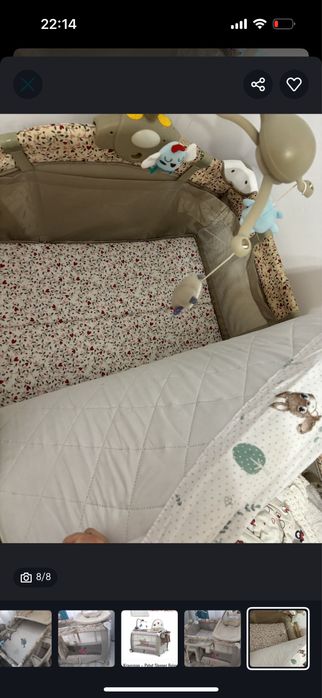 Patut bebe cu saltea de cocos inclusa