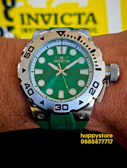 INVICTA Bumble Green 51mm, Инвикта нов ръчен часовник