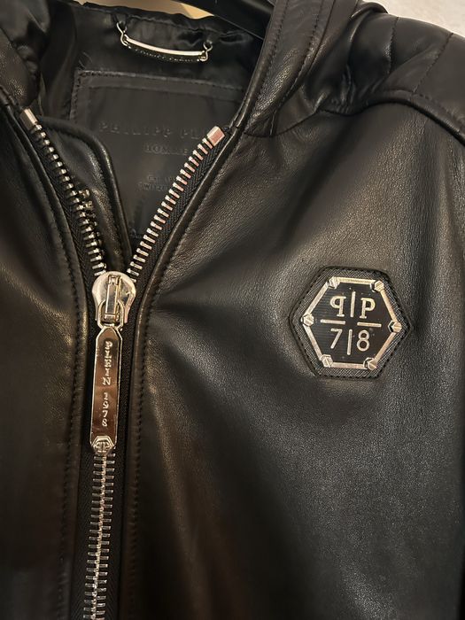 Geaca piele Philipp Plein