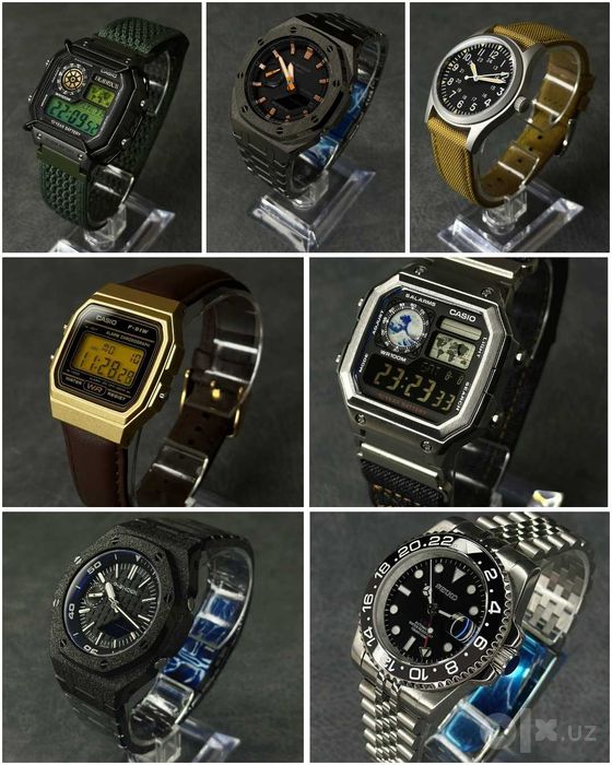 Новые кастомные часы на базе Seiko и Casio