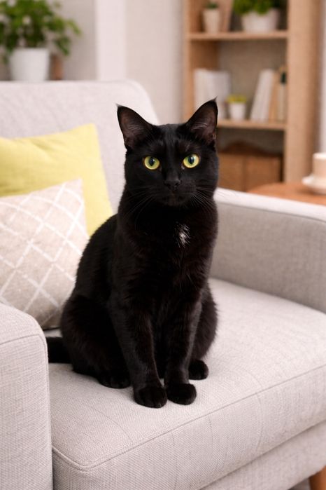 Котик Черный котик ищет семью