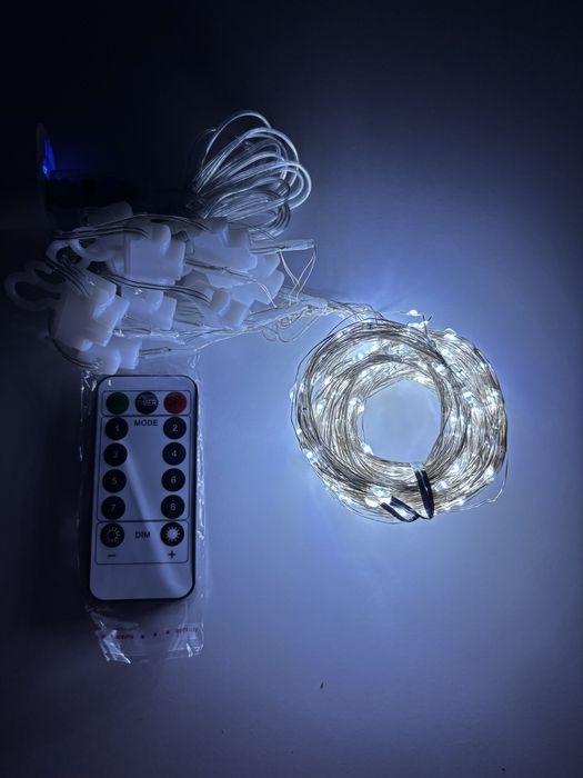 Гирлянда роса на окно