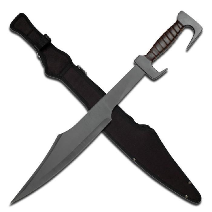 Спартански меч Стомана Остър Leonidas 300 Sparta Мечове с Кания