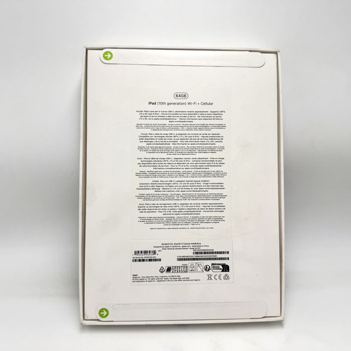 iPad 10th Generation 64GB Wi-Fi + Cellular